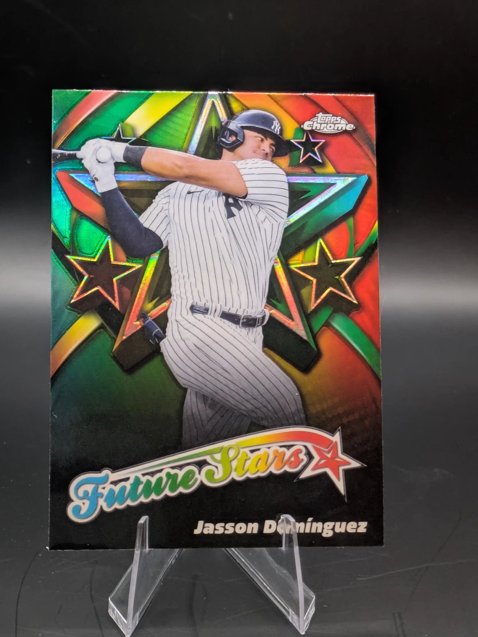 Baseball trading card of Jason Dominguez New York Yankees Topps Insert Future Stars Rookie