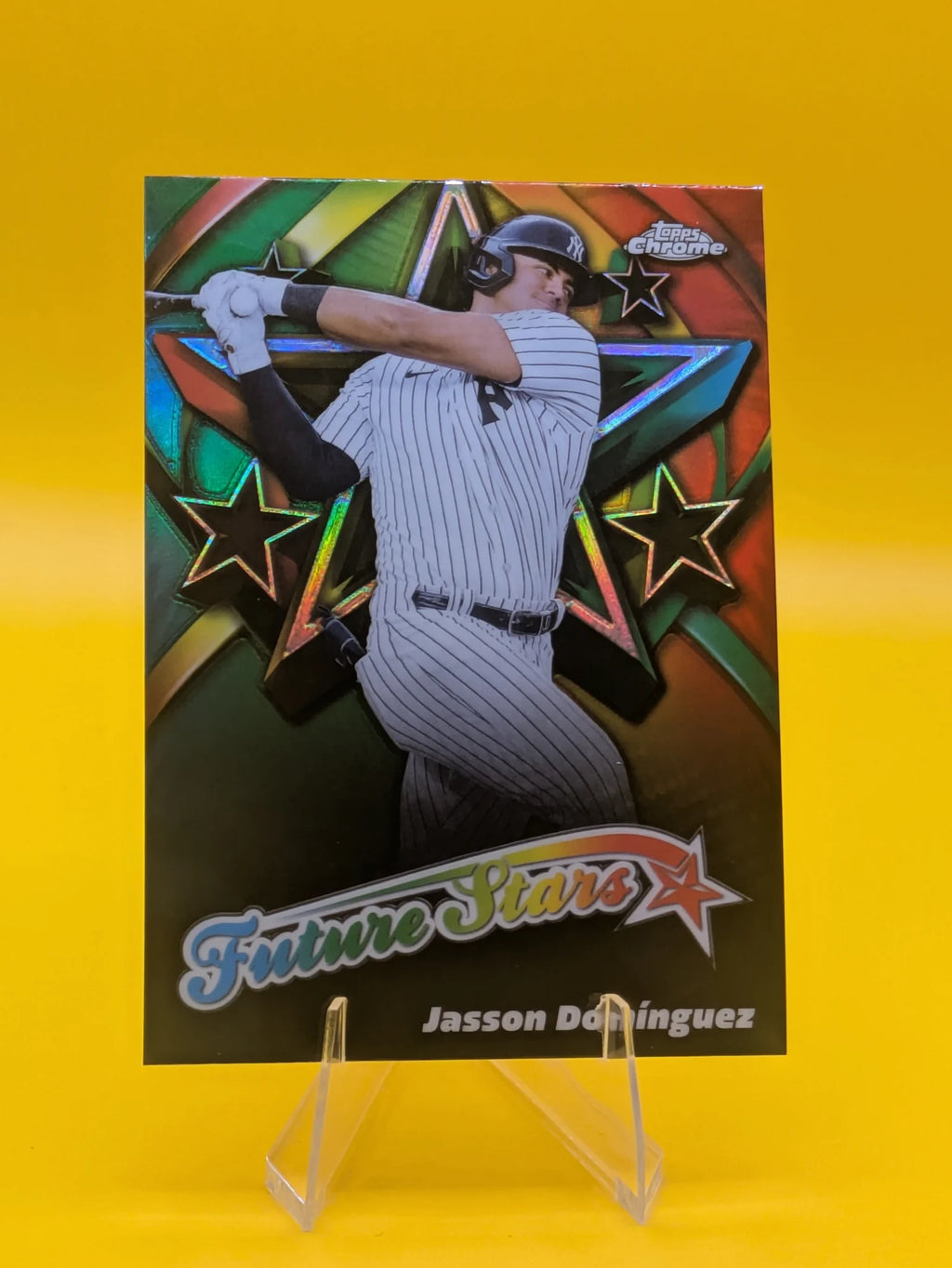 Baseball trading card of Jason Dominguez New York Yankees Topps Insert Future Stars Rookie