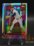 Baseball trading card of Bobby Witt Jr Topps Chrome Prizm Refractor 