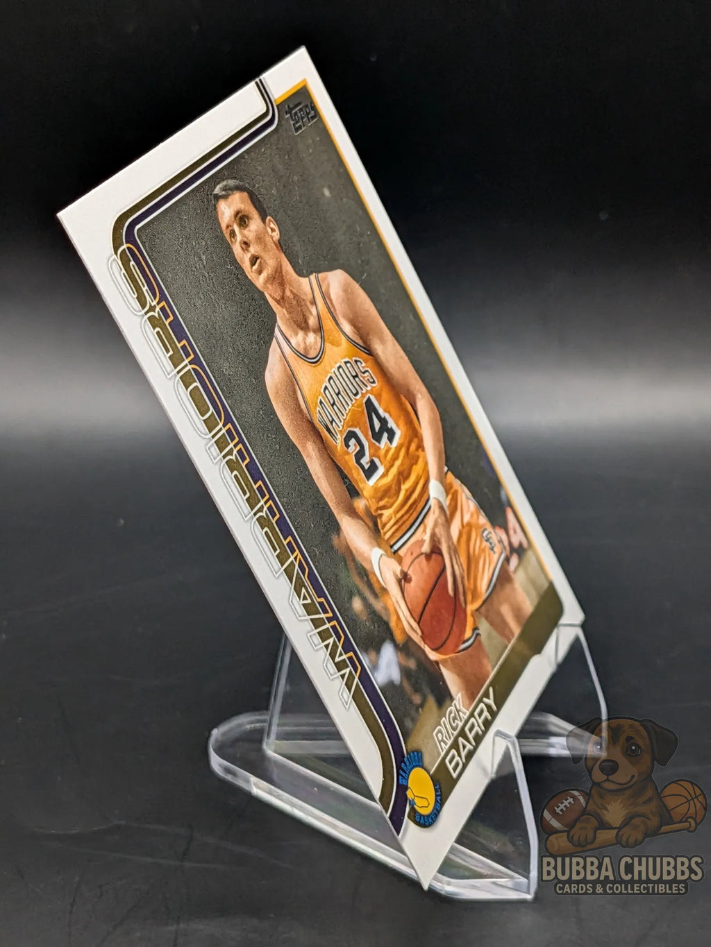 Basketball trading card of Rick Barry of the Warriors topps flagship