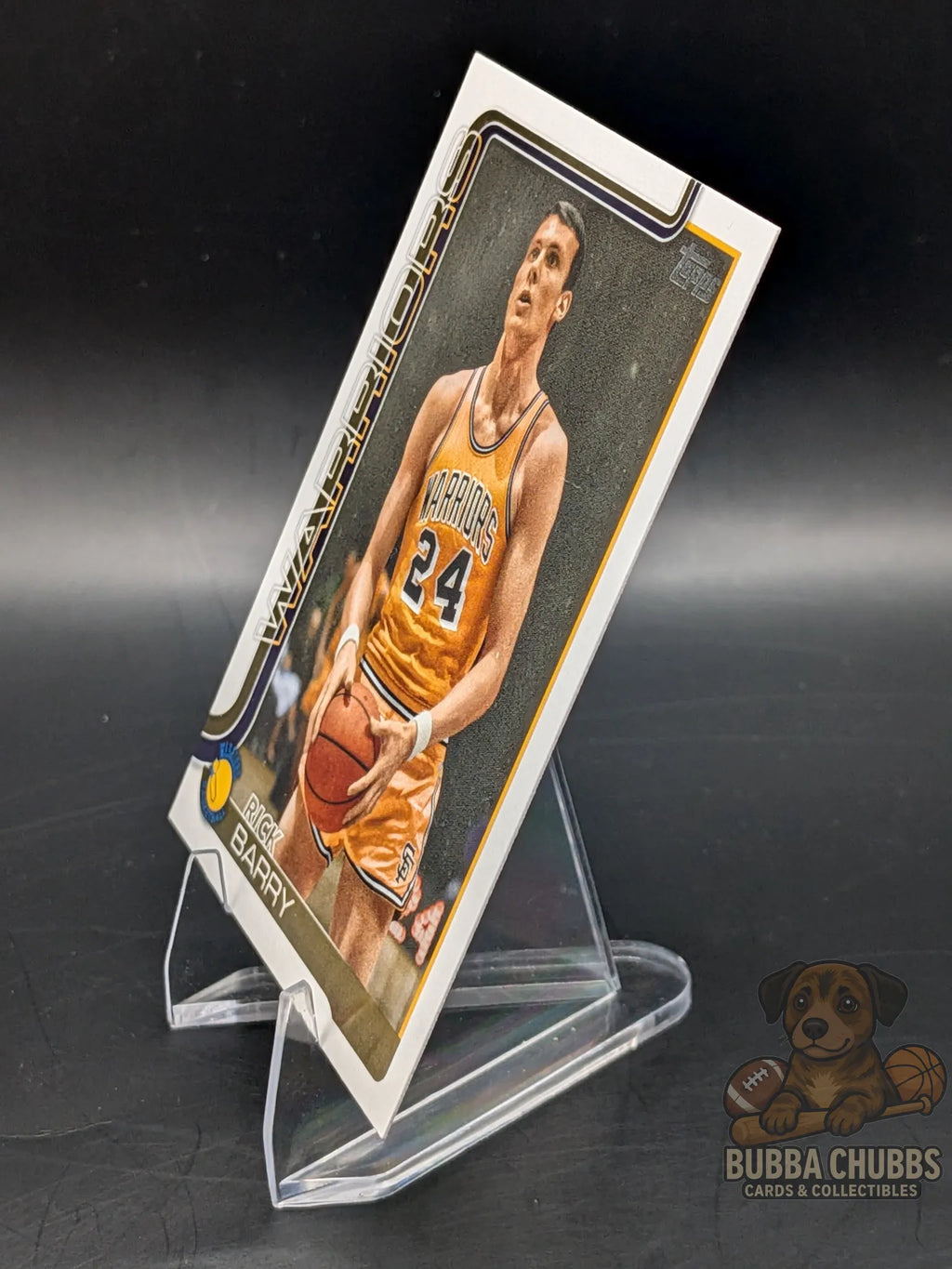 Basketball trading card of Rick Barry of the Warriors topps flagship