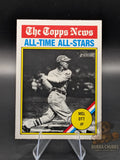 Baseball trading card featuring Mel Ott  Topps News All-Time All-Stars series insert