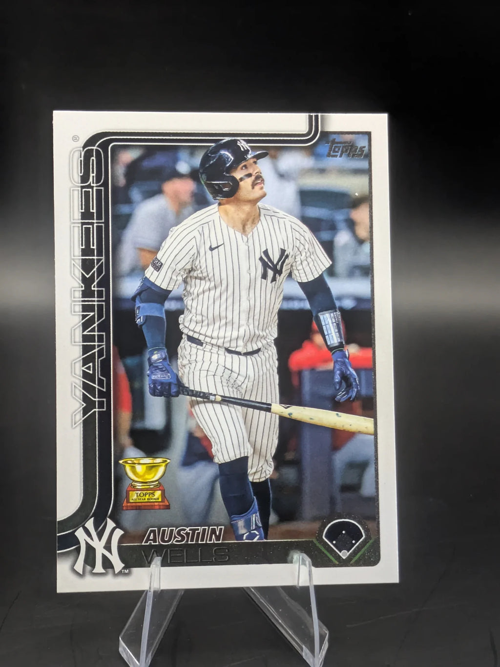 Baseball trading card of Austin Wells New York Yankees Topps Series 2 All Star Rookie