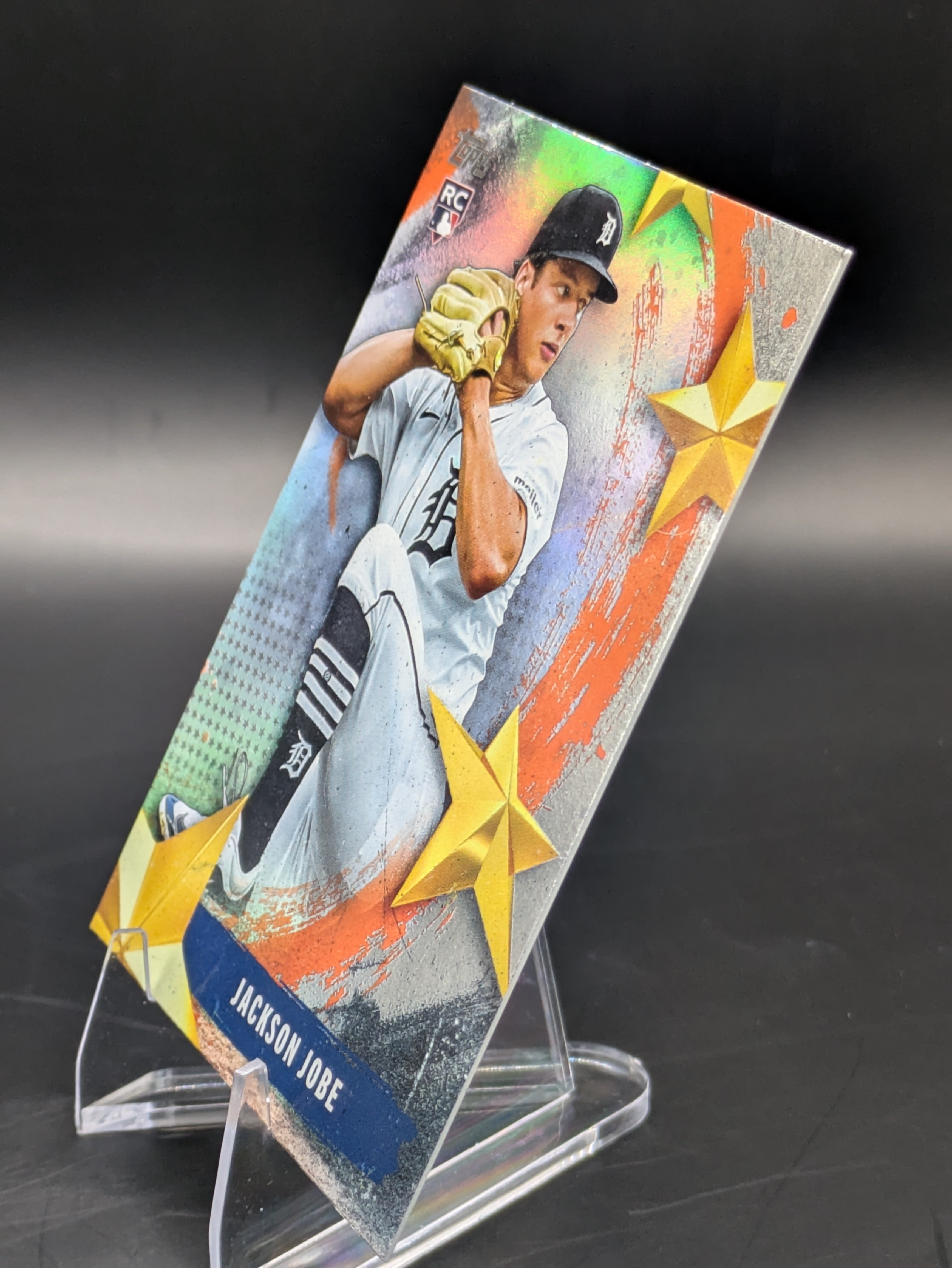 Baseball trading card of Jackson Jobe Detroit Tigers Topps Series 2 Stars of MLB Rookie