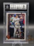 Baseball trading card of Juan Soto topps series two graded bgs 9 