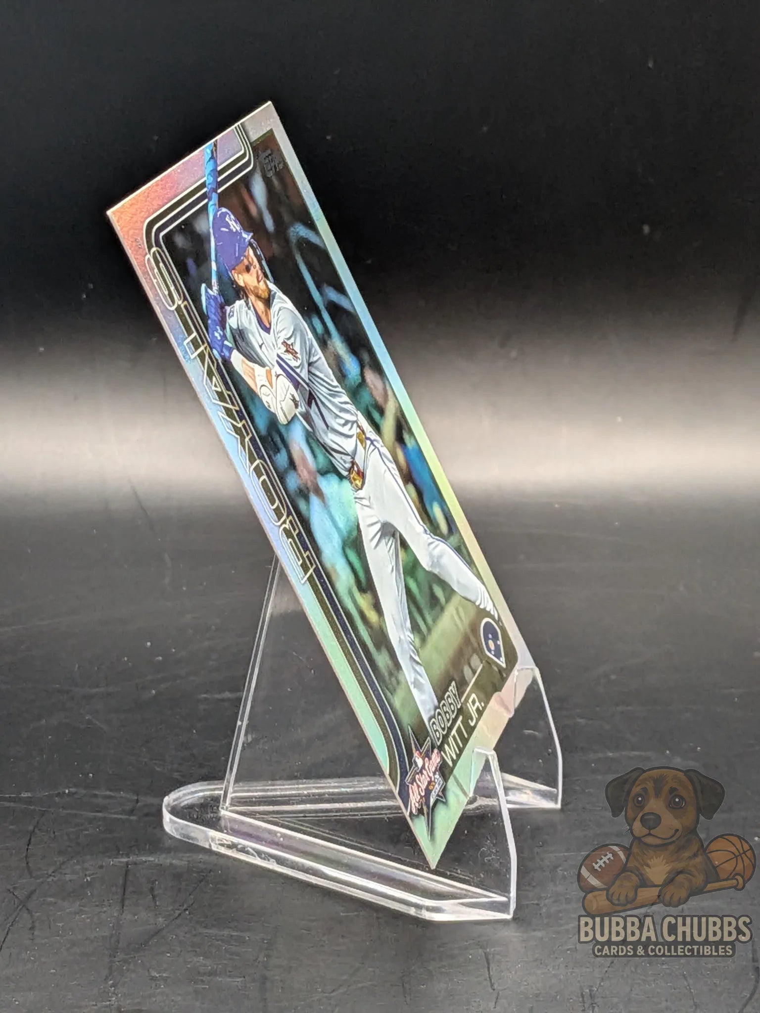 Baseball trading card of Kansas City Royals player Bobby Witt Jr. All Star Game insert Topps silver parallel update series