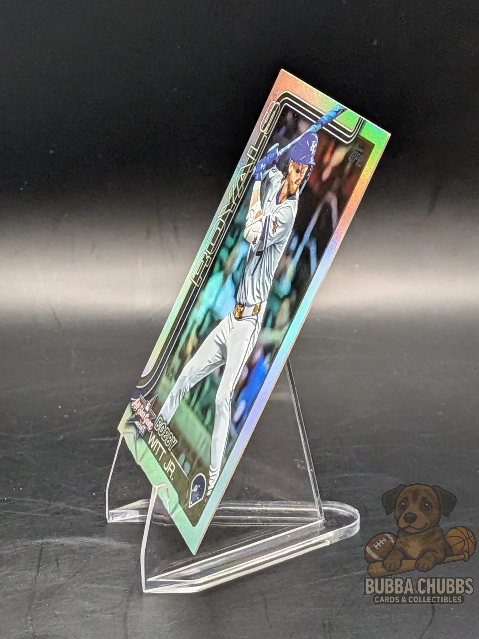Baseball trading card of Kansas City Royals player Bobby Witt Jr. All Star Game insert Topps silver parallel update series