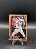 Baseball trading card of Michael McGreevy topps update series gold rookie debut numbered