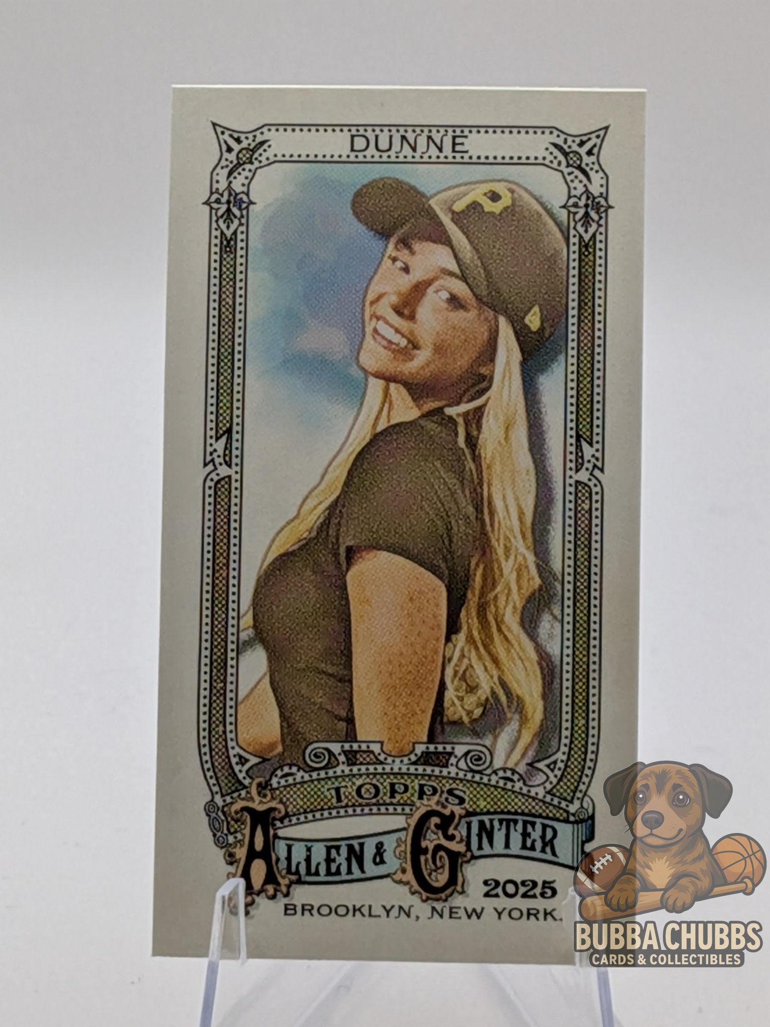 Trading card featuring Livvy Dunn sorts personality topps allen & ginter mini insert
