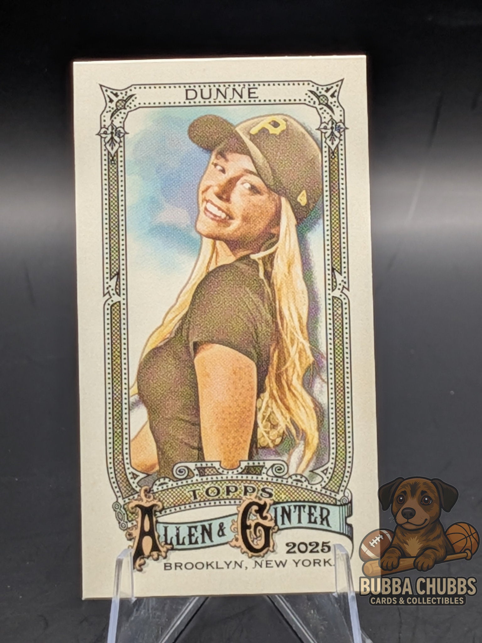 Trading card featuring Livvy Dunn sorts personality topps allen & ginter mini insert