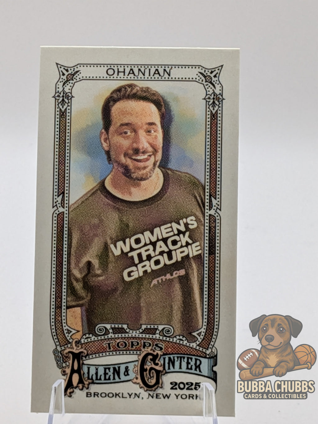 Trading card of Alexis Ohanian pop culture topps allen & ginter mini insert
