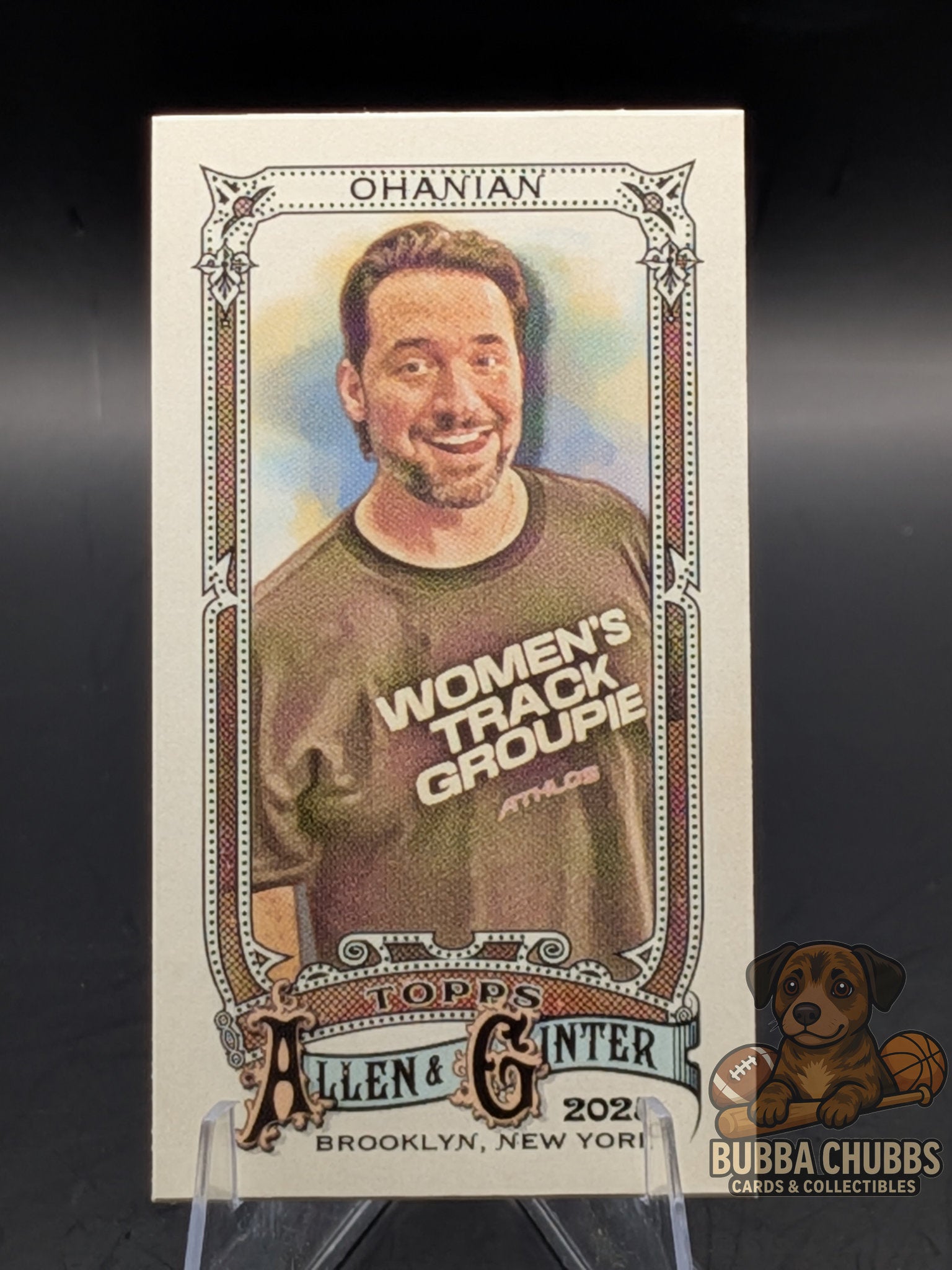 Trading card of Alexis Ohanian pop culture topps allen & ginter mini insert