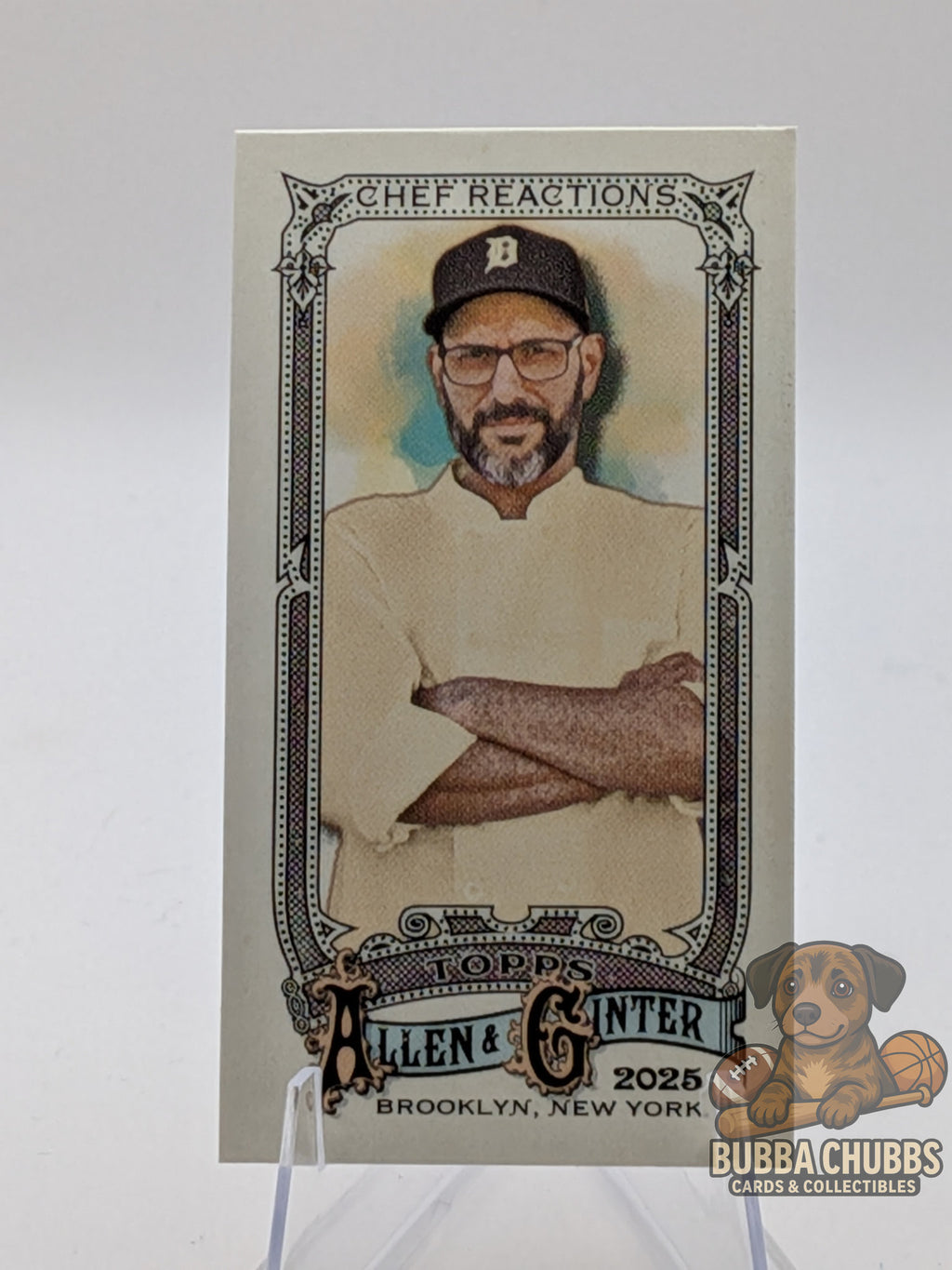 Vintage-style trading card Chef Reactions pop culture mini Topps and Allen & Ginter insert