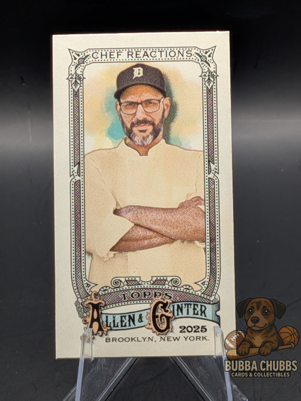 Vintage-style trading card Chef Reactions pop culture mini Topps and Allen & Ginter insert