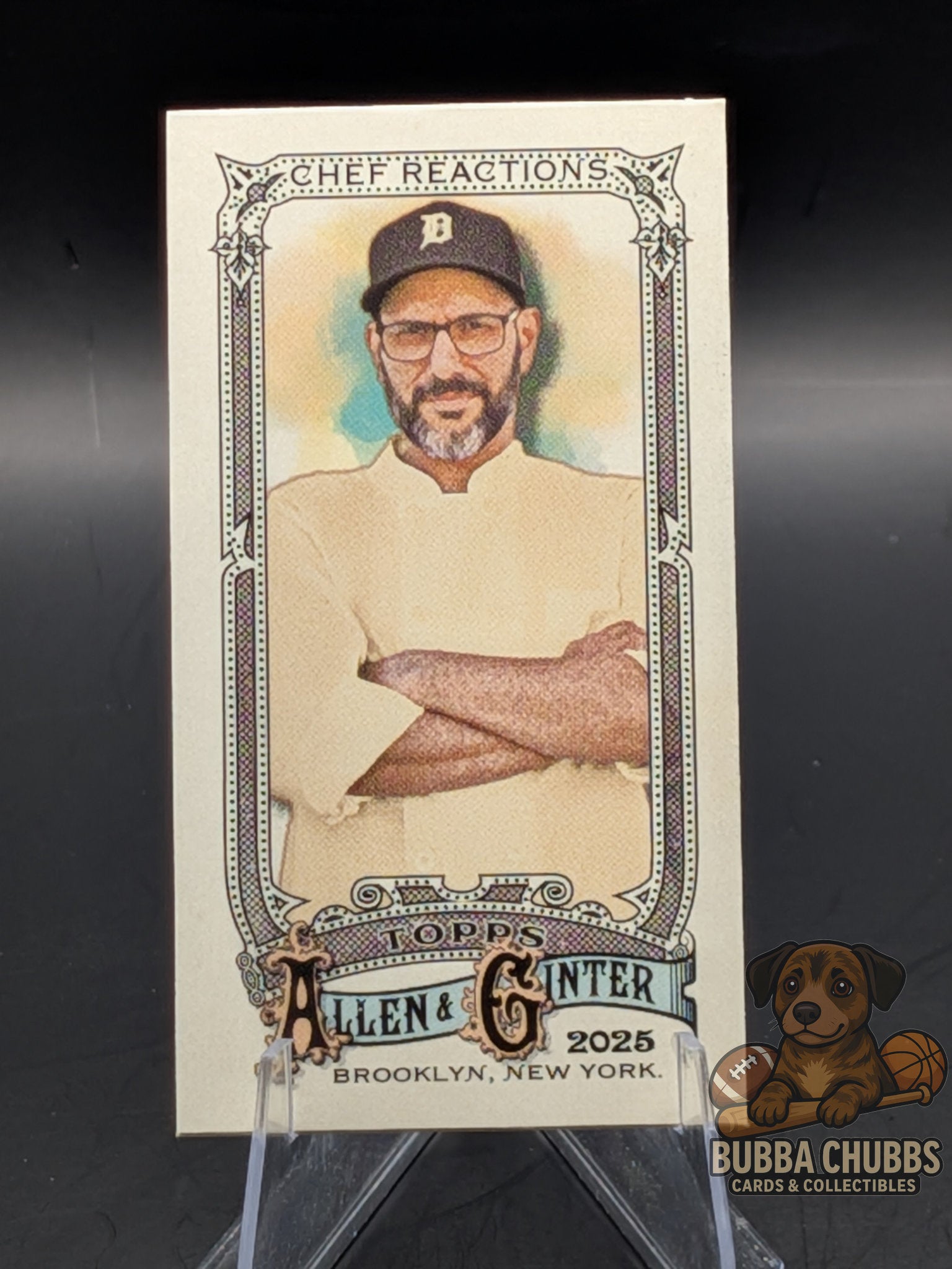 Vintage-style trading card Chef Reactions pop culture mini Topps and Allen & Ginter insert