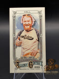 Trading card of musician John Hall topps allen & ginter mini insert