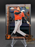 Baseball trading card of Adley Rutschman topps chrome