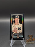 Baseball trading card of Aaron Judge New York Yankees topps allen & ginter x chrome mini insert