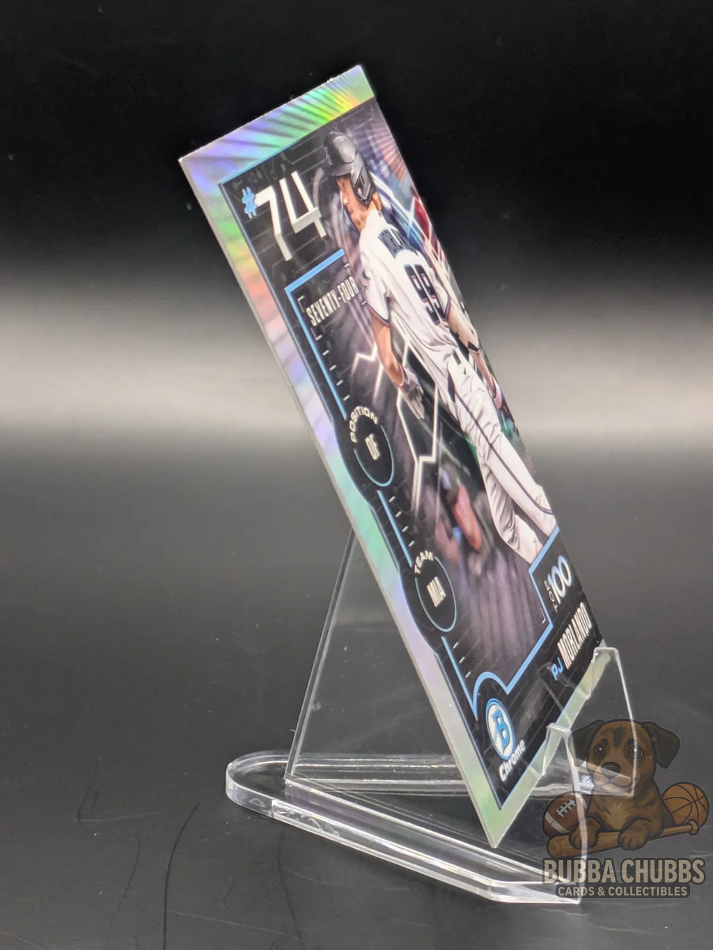 Baseball trading card featuring PJ Morlando bowman chrome Top 100 Prospects