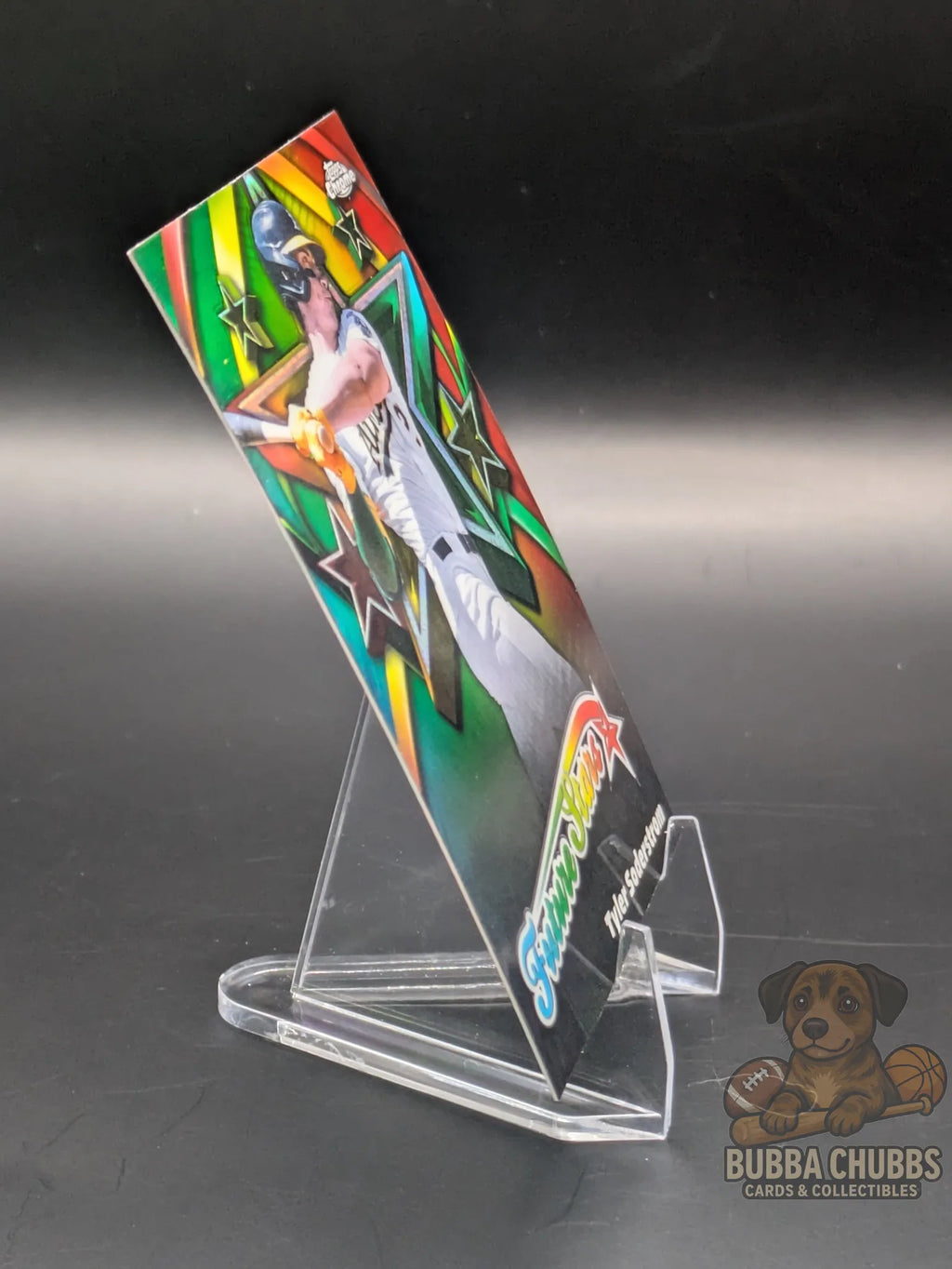 Baseball trading card of Tyler Soderstrom of the Athletics Topps Chrome Future Stars