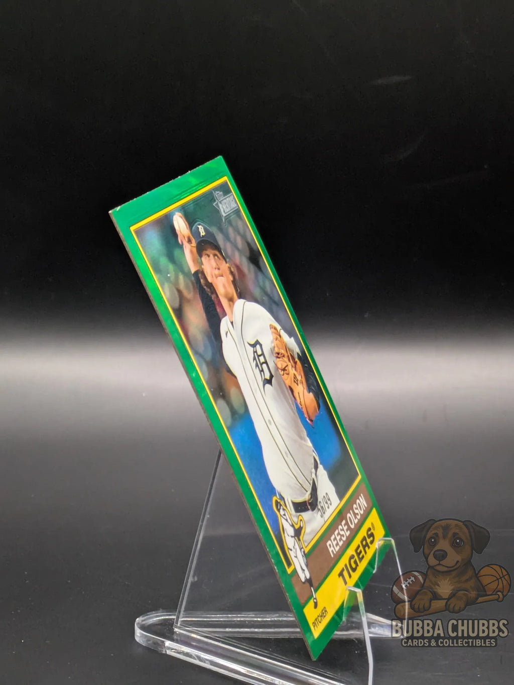 Baseball trading card featuring Reese Olson of the Detroit Tigers Limited Edition