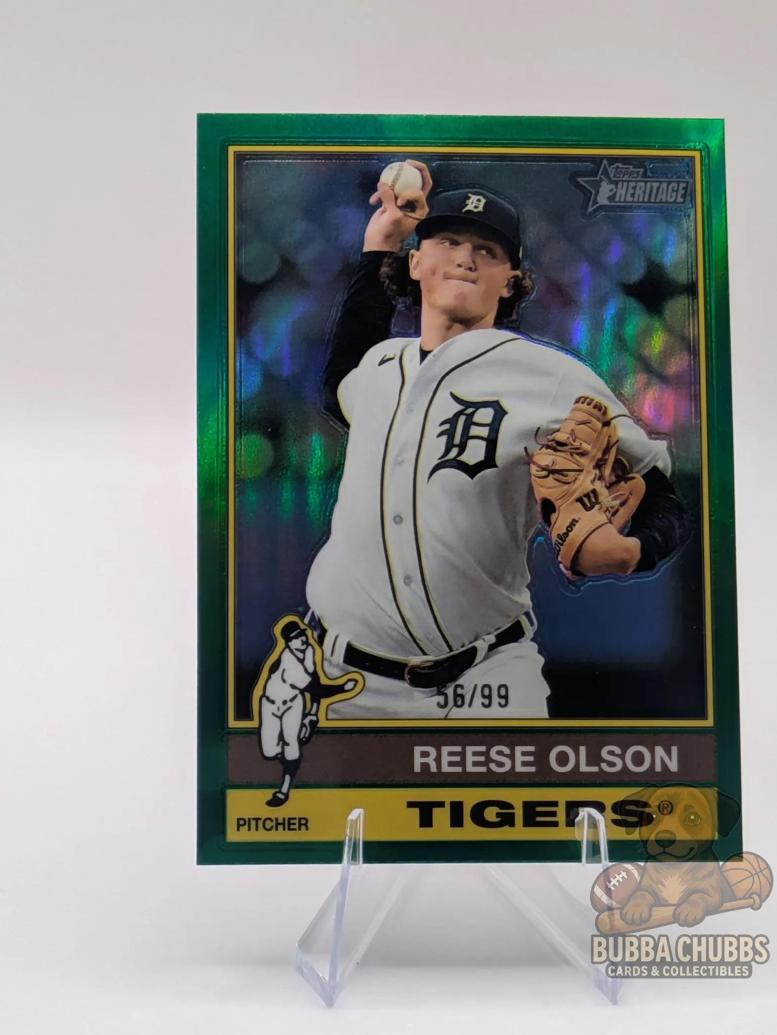 Baseball trading card featuring Reese Olson of the Detroit Tigers Limited Edition