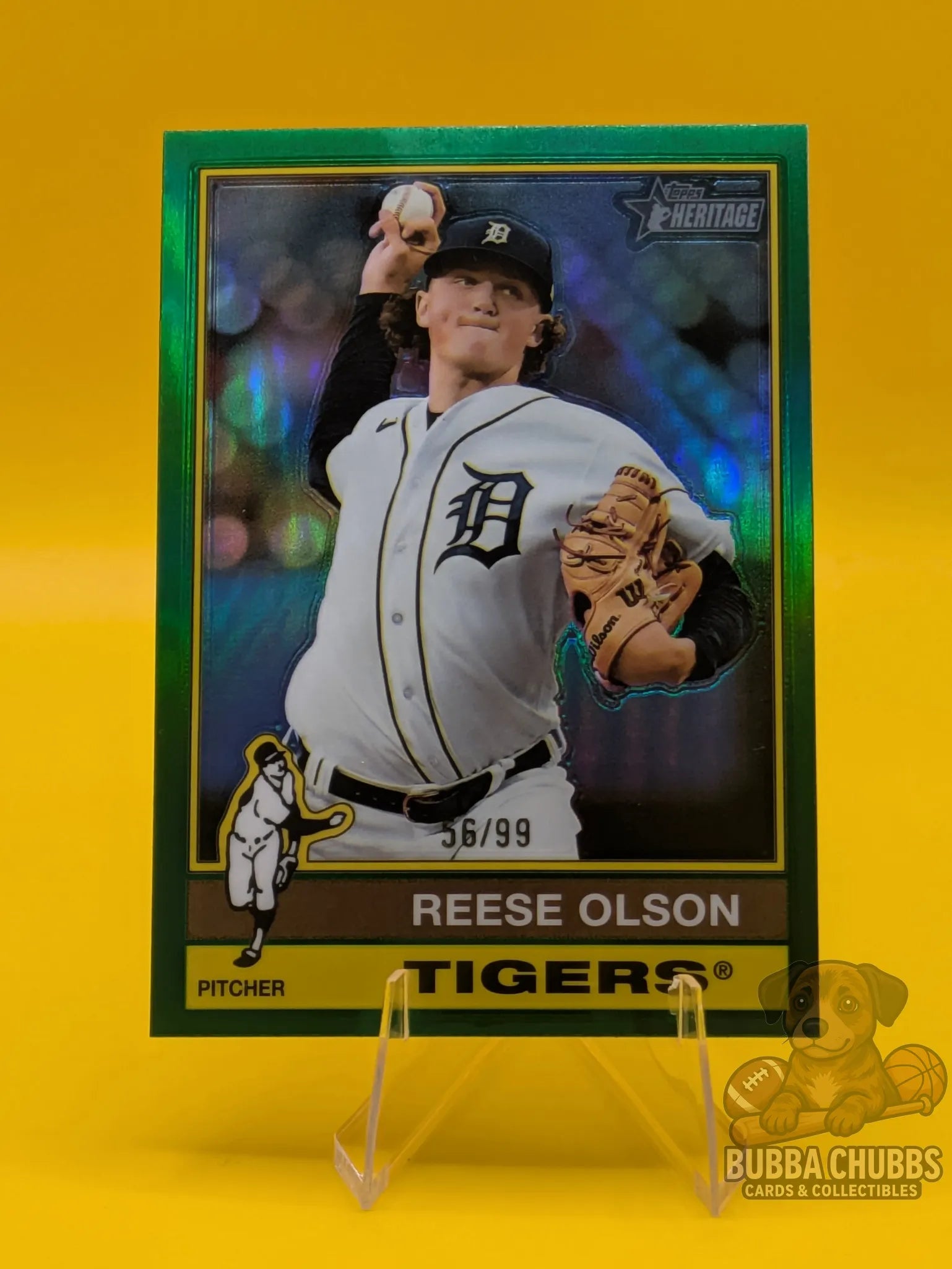 Baseball trading card featuring Reese Olson of the Detroit Tigers Limited Edition