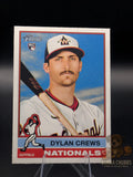 Baseball trading card of Dylan Crews of the Washington Nationals topps rookie heritage 