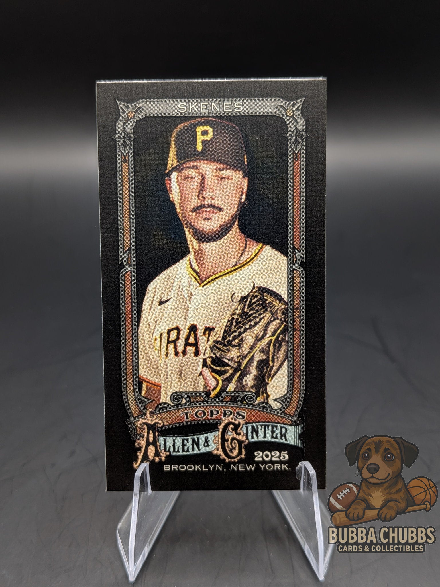 Baseball trading card of Paul Skenes Topps allen & ginter mini 
