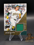 Baseball trading card of Jacob Wilson topps series 1 relic 