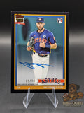 Baseball trading card of Jacob Melton topps series 1 numbered rookie 75th anniversary autographed