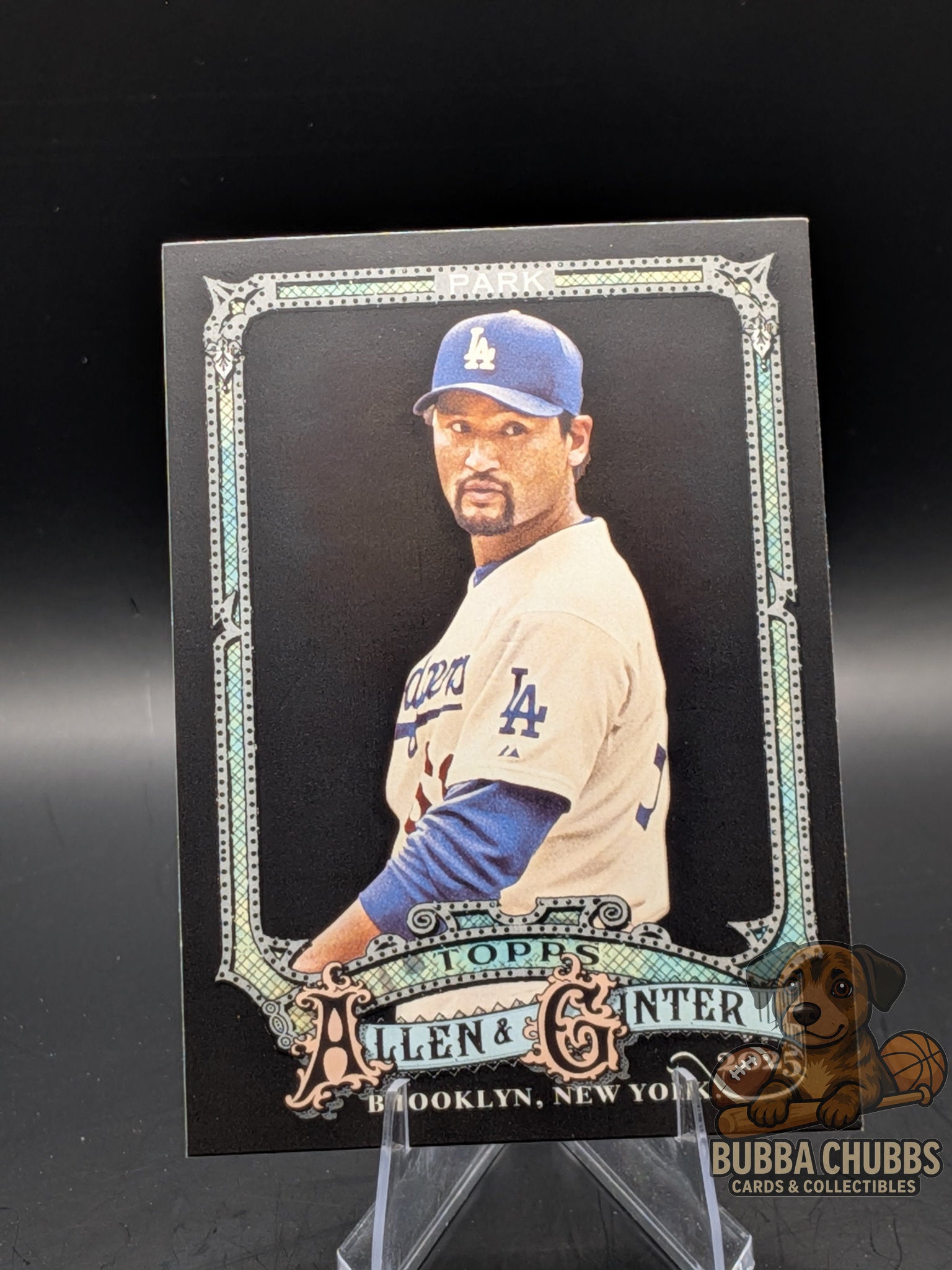 Baseball trading card featuring Chan Ho Park Topps Allene & Ginter X
