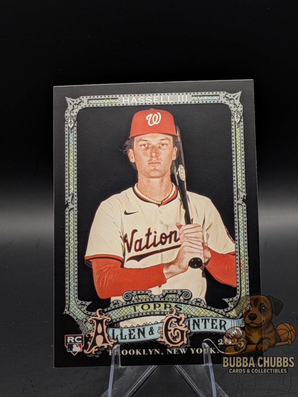 Baseball trading card of RobertHassell III topps allen & ginter X rookie