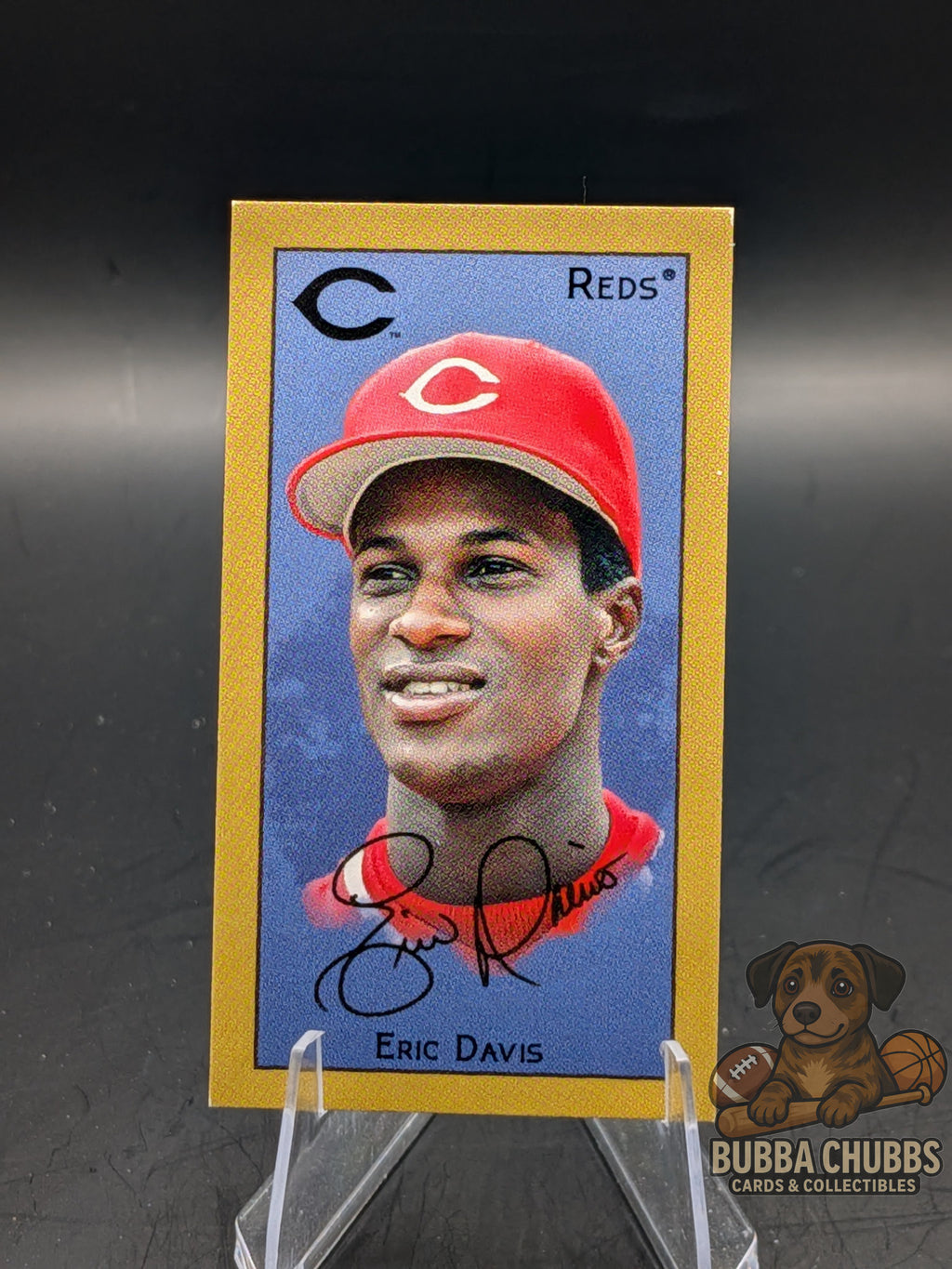 2025 Topps T-205 Eric Davis American Beauty Back Autographed - Cincinnati Reds