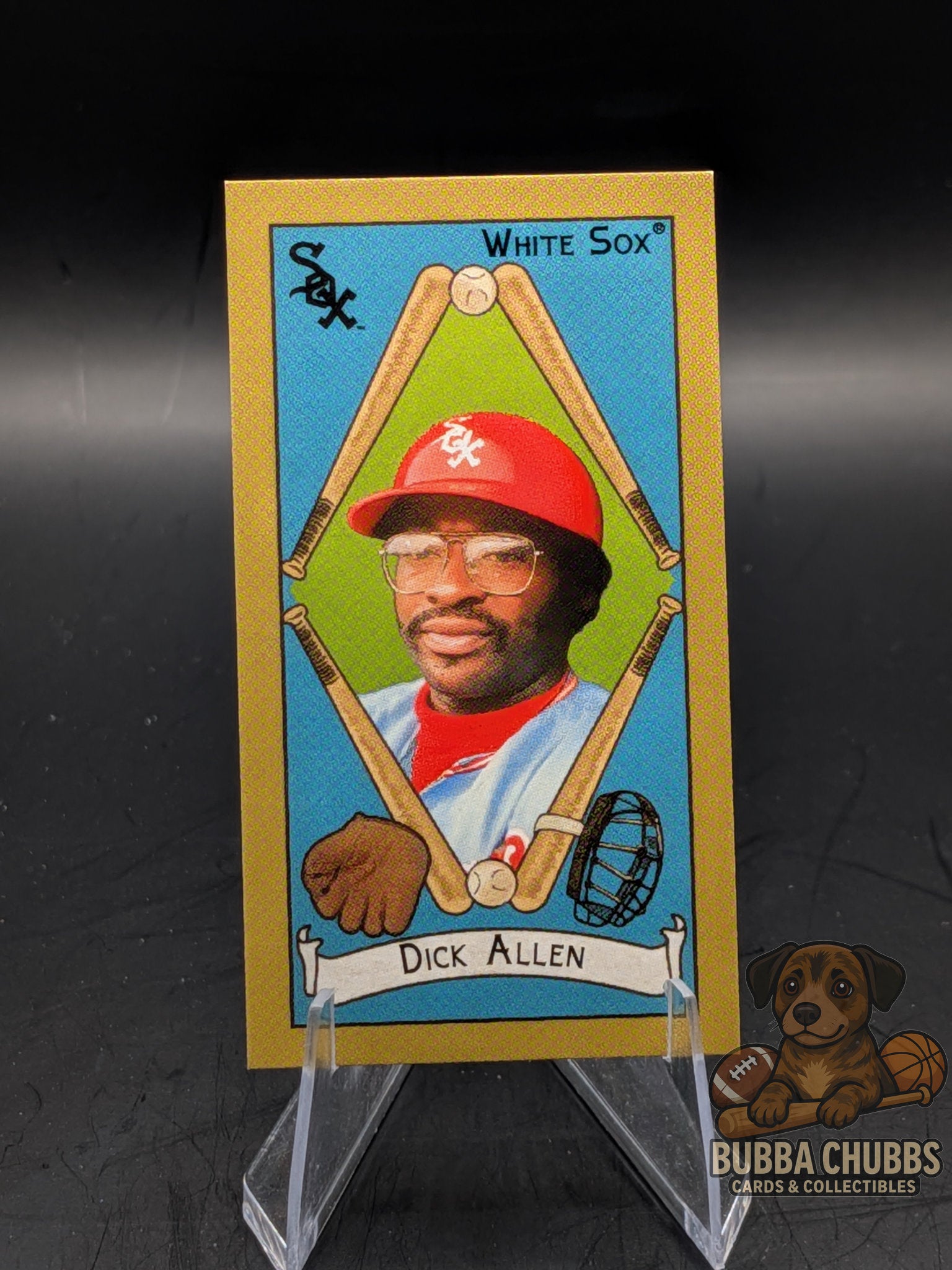 Baseball card of Dick Allen Topps T-205 Piemont back mini