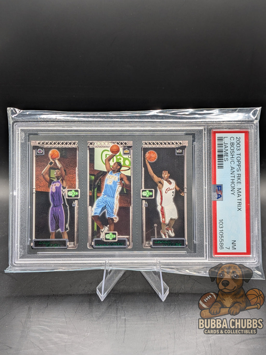 Basketball trading card Bosh, anthony, james topps 2003 