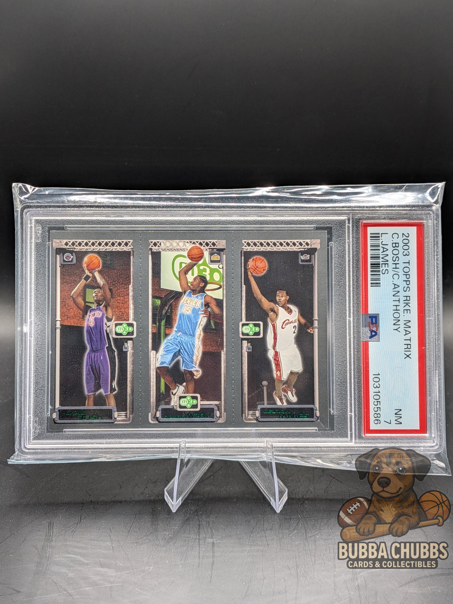 Basketball trading card Bosh, anthony, james topps 2003 
