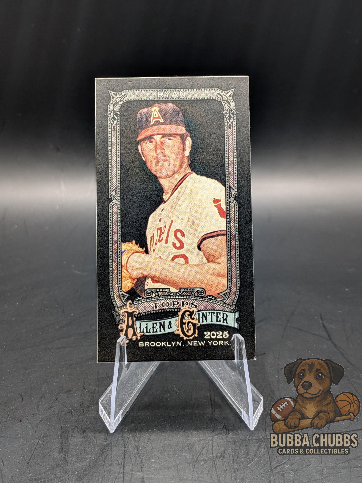 Baseball trading card of Nolan Ryan Topps Allen & Ginter