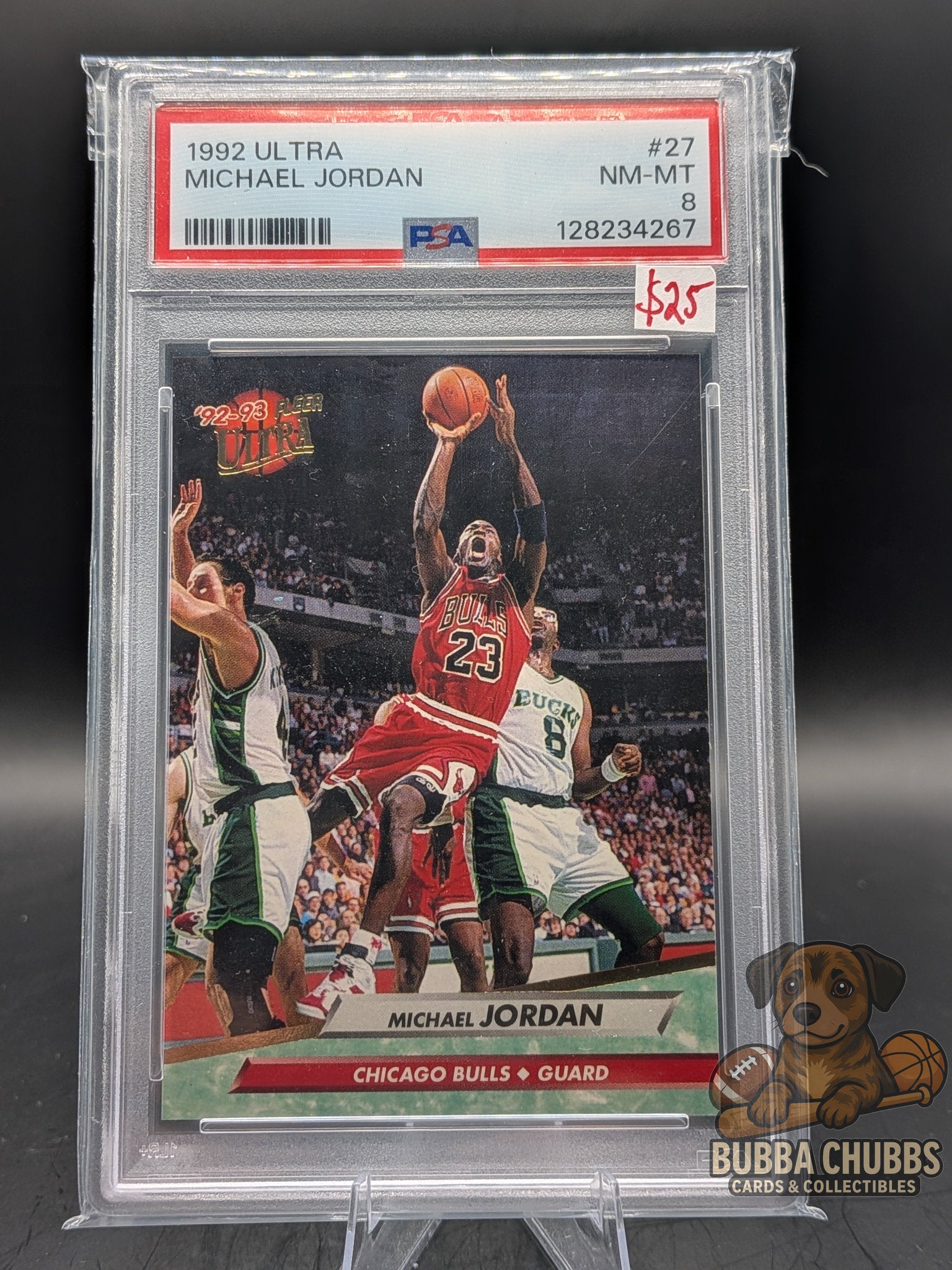 Basketball trading card of Michael Jordan Ultra early modern
