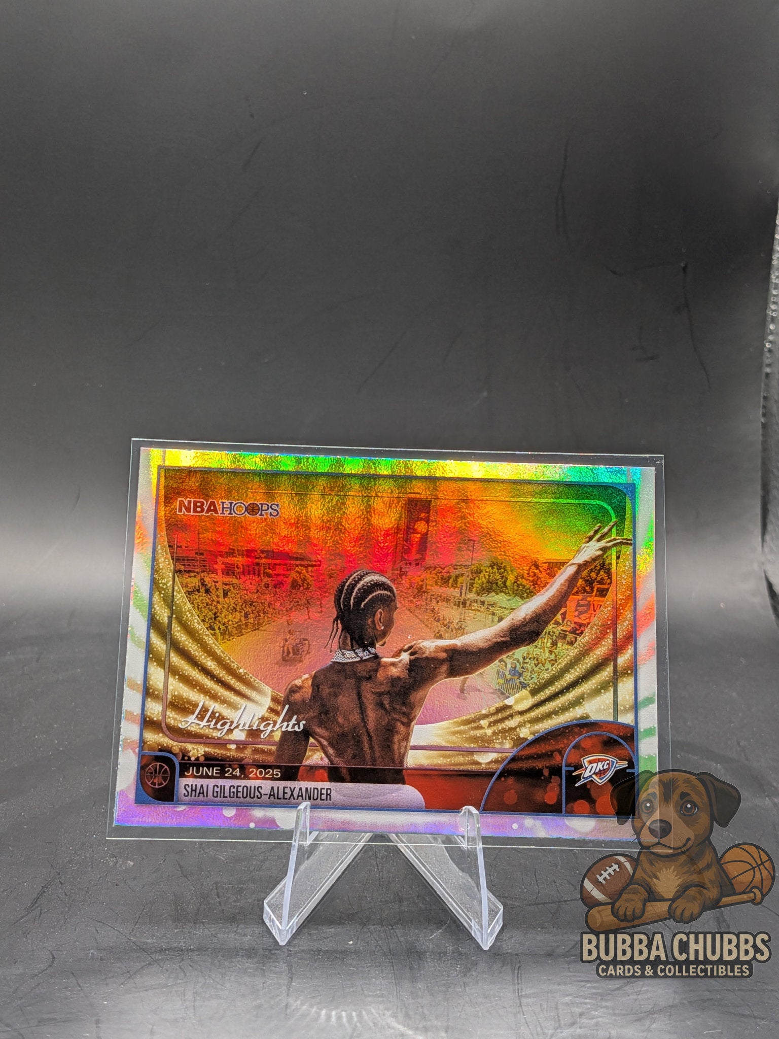 2025-26 Topps NBA Hoops Highlights Rainbow Foil Shai Gilgeous-Alexander #268
