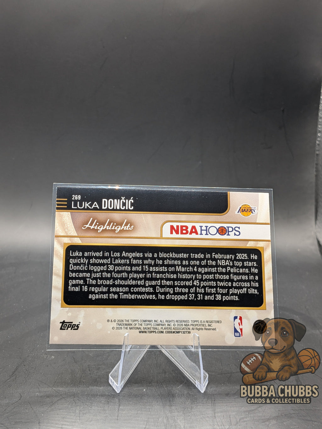2025-26 Topps NBA Hoops Highlights Rainbow Foil Luka Doncic #269