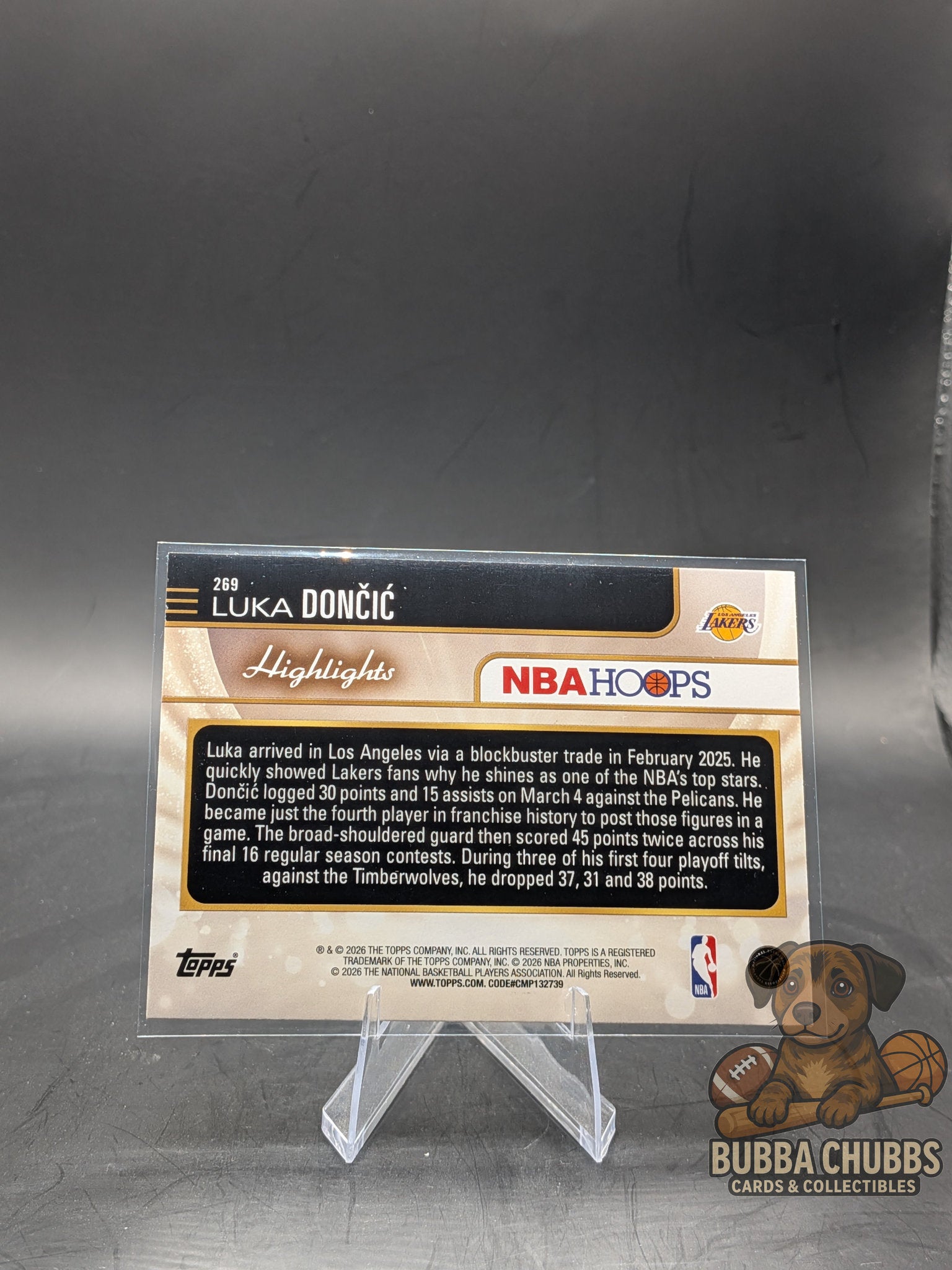 2025-26 Topps NBA Hoops Highlights Rainbow Foil Luka Doncic #269