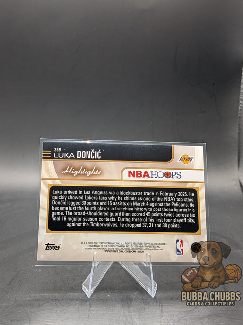 2025-26 Topps NBA Hoops Highlights Rainbow Foil Luka Doncic #269