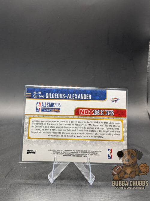 2025-26 Topps NBA Hoops All-Star Shai Gilgeous-Alexander #286