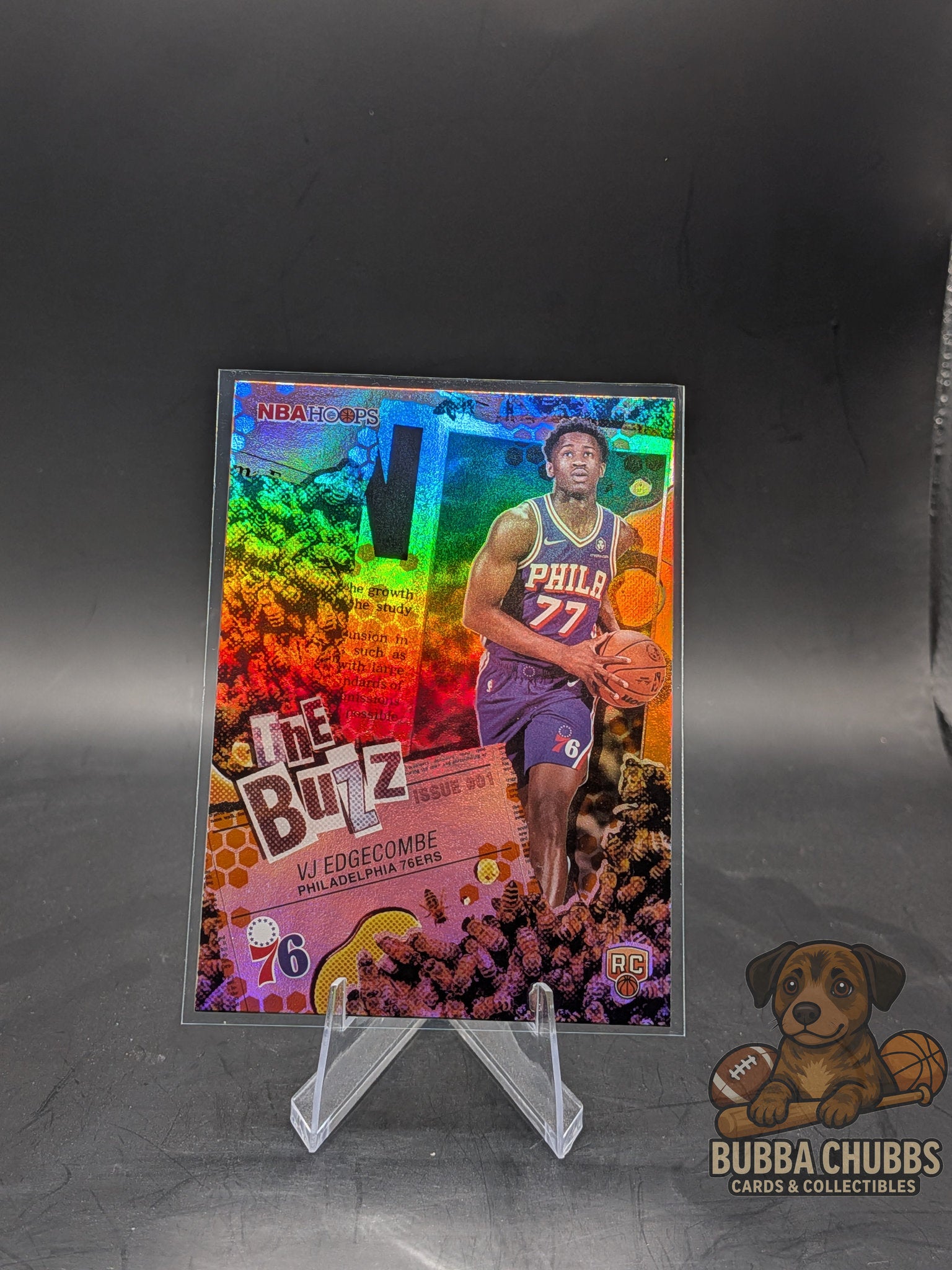 2025-26 Topps NBA Hoops The Buzz Orange RC VJ Edgecombe #TB-3