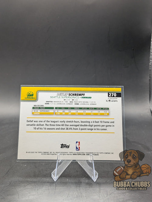 2025-26 Topps Team Color Border SP Detlef Schrempf #270