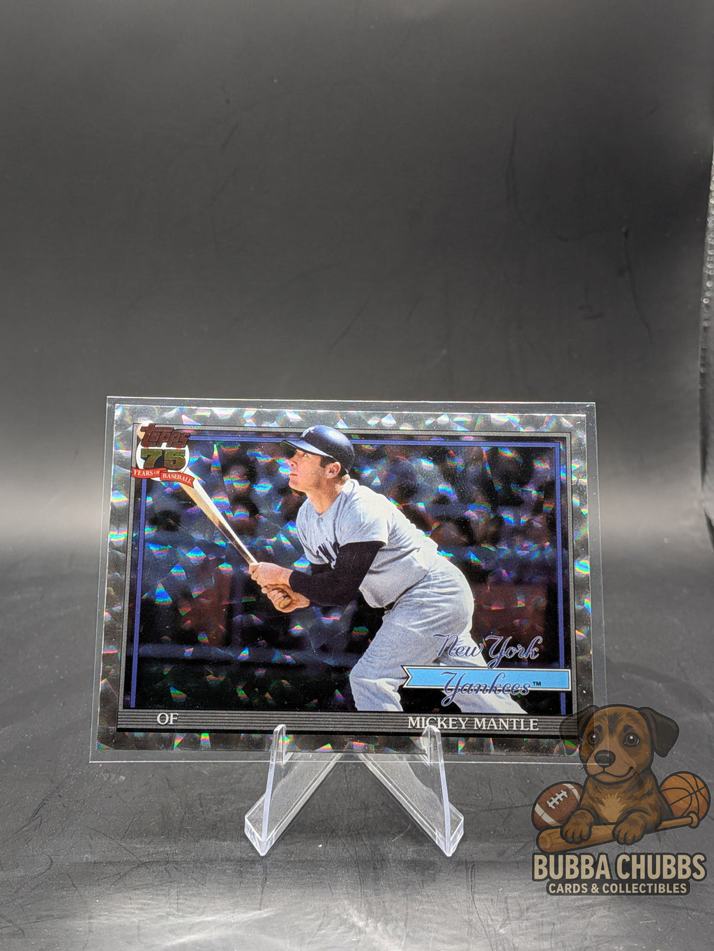 2026 Topps Series 1 Crackle Foil 1991 Topps Mickey Mantle #T91-48