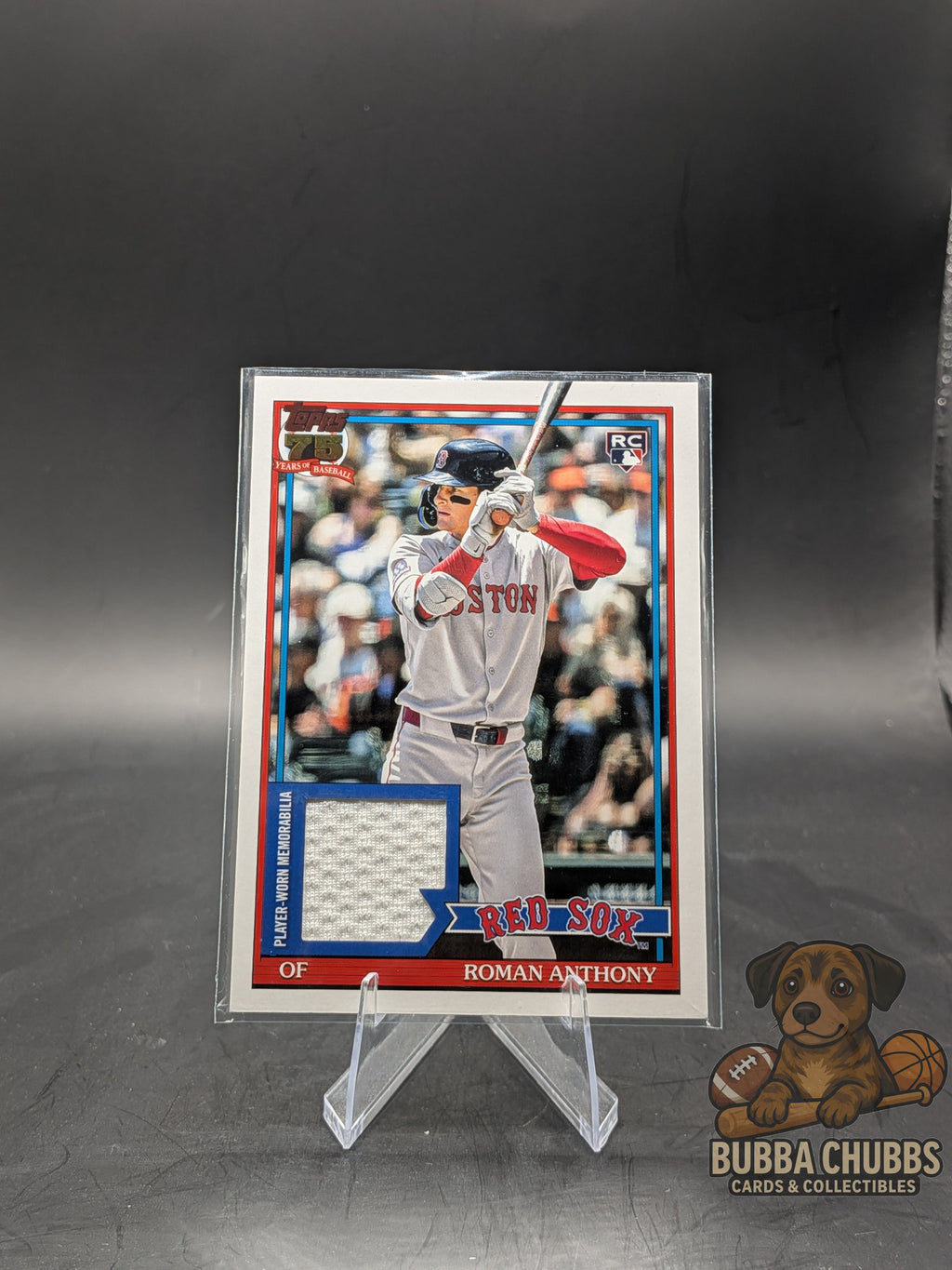 2026 Topps Series 1 Roman Anthony 1991 Topps Baseball Relic Card #91R-RA - Boston Red Sox Game-Used Memorabilia