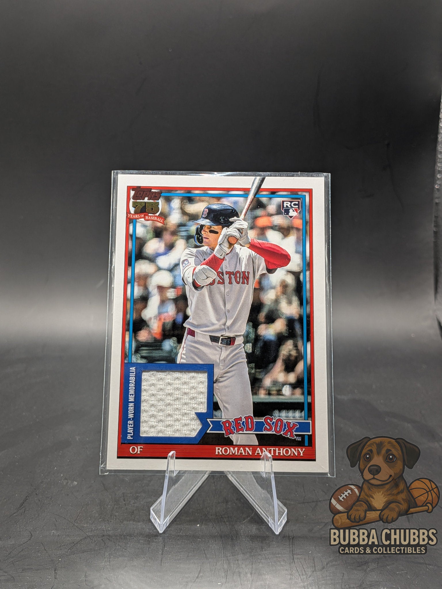 2026 Topps Series 1 Roman Anthony 1991 Topps Baseball Relic Card #91R-RA - Boston Red Sox Game-Used Memorabilia