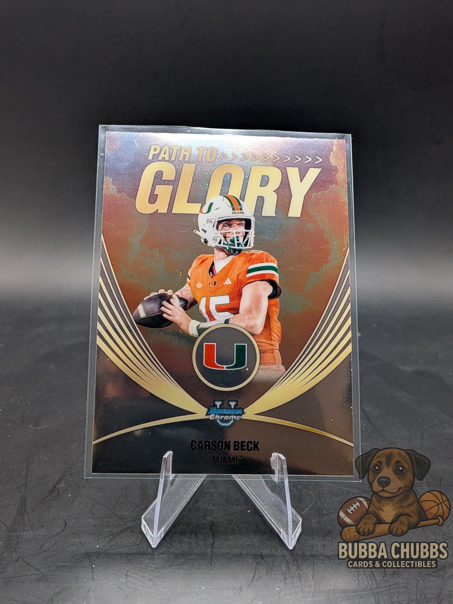 2025-26 Bowman Chrome Path to Glory Carson Beck #PG-1